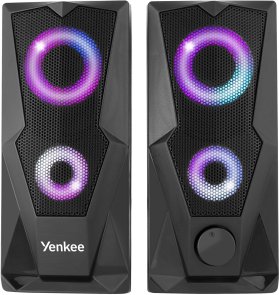 Колонки Yenkee (2.0) YSP 2003RGB (2x3Вт), Black