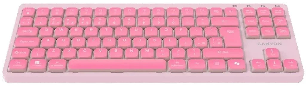 Фото: Клавіатура Canyon OnType 10 Pink (CNS-HKB10P) № 2 | KTC