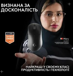 Фото: Миша Logitech G Pro X Superlight 2 Dex Wireless Black (910-007357) № 10 | KTC