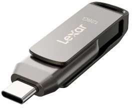 Фото: Флешка USB Lexar JumpDrive Dual Drive D400 128GB (LJDD400128G-BNQNG) № 3 | KTC