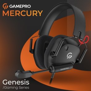 Гарнітура накладна GamePro Genesis Mercury, Black ( Gaming )