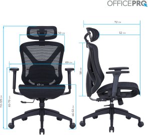 Крісло OfficePro Atlas OC630-B-B-B Black