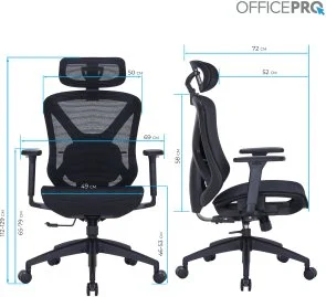 Фото: Крісло OfficePro Atlas OC630-B-B-B Black № 6 | KTC