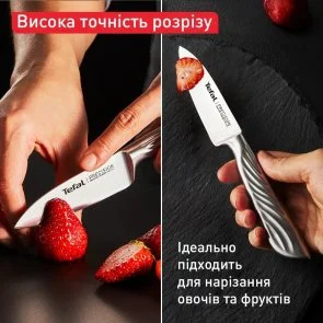 Фото: Ніж кухонний для овочів Tefal Precision 9cm Stainless steel (K2890124) № 6 | KTC
