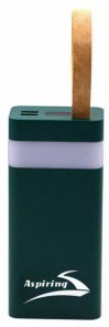Батарея універсальна Aspiring Light 30 30000mAh 22.5W Green (P30000L)