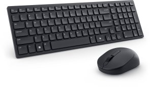 Клавіатура+миша, Dell Pro KM555 Silent ENG/UKR Wireless, Black