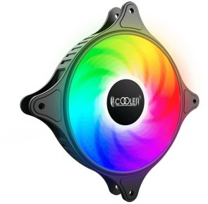 Кулер для корпуса 120x120x25mm PCCooler FX-120-3 1200об/хв, 18дБ, 3pin, Black
