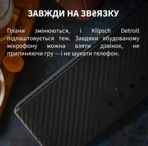 Фото: Портативна колонка Klipsch Detroit Bluetooth Black (1072202) № 14 | KTC