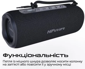 Фото: Портативна колонка HiFuture Alpha 20W Black (alpha.black) № 10 | KTC