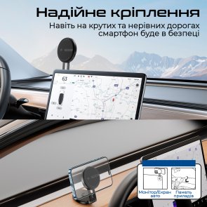 Кріплення для мобільного телефону Promate Magmate-1 (6959144068275)