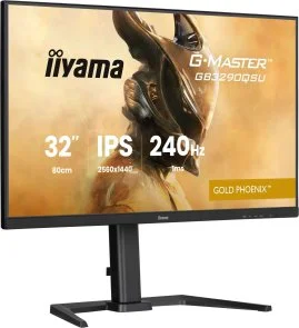 Фото: Монітор iiyama G-MASTER GB3290QSU-B1 Black - 31.5" IPS / 2560×1440 / 240 Гц / AMD FreeSync Premium / Pivot / HAS № 4 | KTC