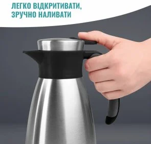Фото: Термоглечик Tefal Soft Grip 1500 ml Black (K3043214) № 3 | KTC