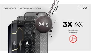 Захисне скло iLera for Apple iPhone 17 - DeLuxe Incognito (ILINDL17)