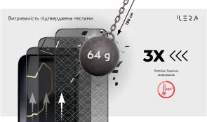 Фото: Захисне скло iLera for Apple iPhone 17 - DeLuxe Incognito (ILINDL17) № 10 | KTC