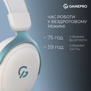 Фото: Гарнітура GamePro Asgard Freya Pro White/Blue (HSW201WB) № 7 | KTC