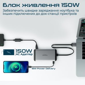 USB-хаб Promate VersaHub-MST Grey (6959144061900)