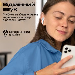 Навушники Promate Propods White (6959144062617)