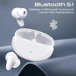 Фото: Навушники Promate Lush White (6959144061184) № 2 | KTC