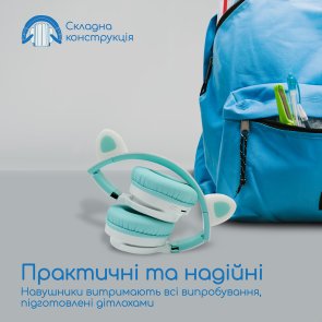 Гарнітура Promate Panda Aqua (6959144058900)