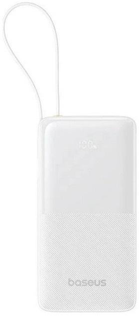 Батарея універсальна Baseus EnerFill FC51 Bipow2 Pro 20000mAh 22.5W PD/QC build-in cable White (E0027700)