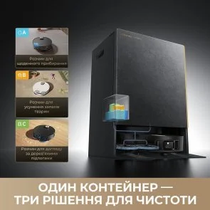 Фото: Робот-пилосос Dreame Bot MatriX 10 Ultra Black (RLX95CE-bl) № 12 | KTC