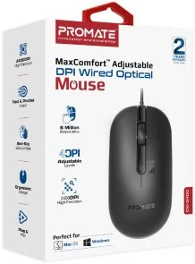 Фото: Миша Promate CM-2400 USB Black (6959144063423) № 2 | KTC