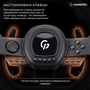 Фото: Кермо GamePro RW038PM for PC/Xbox 360/Xbox One/Switch/PS3/PS4 № 14 | KTC