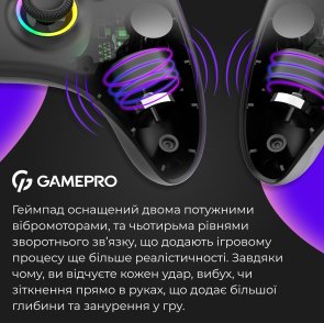 Геймпад GamePro GPX13BDOC Wireless Black
