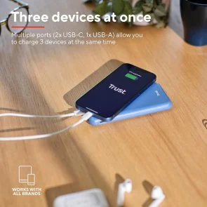 Фото: Батарея універсальна Trust Redoh Fast 10000mAh 20W Blue (25032_TRUST) № 9 | KTC