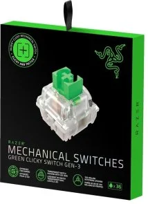 Фото: Перемикач Razer Mechanical Switches Pack Green clicky switch 36 pcs (RC21-02040200-R3M1) № 4 | KTC