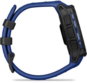 Смарт годинник Garmin Instinct 3 - 45 mm AMOLED Black with Bolt Blue/Black Band (010-02936-03)