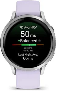 Фото: Смарт годинник Garmin Venu 4 - 41 mm Silver with Periwinkle Silicone Band (010-03013-01) № 3 | KTC