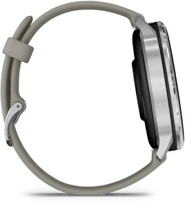 Смарт годинник Garmin Venu 4 - 45 mm Silver with Silver Gray Silicone Band (010-03014-01)