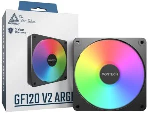 Фото: Кулер Montech GF120 V2 ARGB Black (GF120 V2 ARGB PWM (B)) № 3 | KTC
