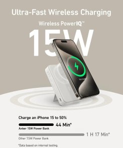 Батарея універсальна Anker MagGo 10000mAh 27W Qi2 15W White (A1654G21)