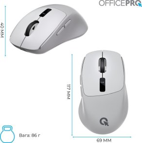 Миша OfficePro M398G Wireless Gray