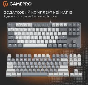Фото: Клавіатура GamePro Genesis Metallic MK110G Red Switches Grey № 15 | KTC