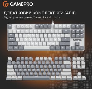 Клавіатура, GamePro Genesis Metallic MK110W Red Switches USB ( Gaming )