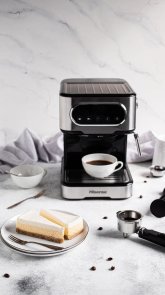 Ріжкова кавоварка Hisense HESCM15DBK (740219)