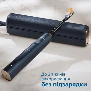 Фото: Електрична зубна щітка Philips Sonicare DiamondClean Prestige 9900 Series Blue + Travel case (HX9992/12) № 3 | KTC