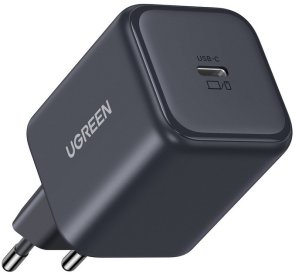 Мережевий зарядний пристрій Ugreen X524, 1xType-C, GaN, 45W, Black (65052)