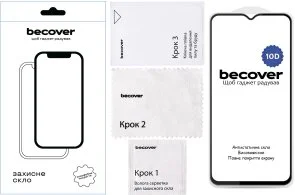 Фото: Захисне скло BeCover 10D for Oppo A38 / A18 - Black (713170) № 2 | KTC