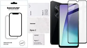 Фото: Захисне скло BeCover for Xiaomi Redmi A4 5G - Black (712884) № 2 | KTC