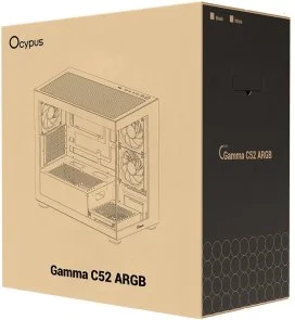 Фото: Корпус Ocypus Gamma C52 ARGB Black with window (GAMMA-C52-BKD300XX-GL) № 11 | KTC