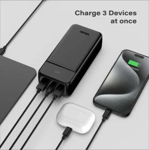 Фото: Батарея універсальна Vinnic Everest 3 30000mAh 22.5W Black (4898338024579) № 5 | KTC