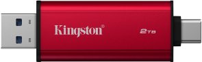  Зовнішній SSD-накопичувач Kingston Dual Portable 2TB Red (SPSD/2TB)