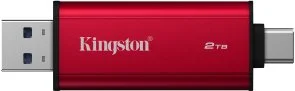 Фото: Зовнішній SSD-накопичувач Kingston Dual Portable 2TB Red (SPSD/2TB) № 4 | KTC
