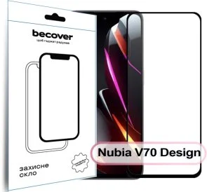 Фото: Захисне скло BeCover for Nubia V70 Design - Black (713455) № 2 | KTC