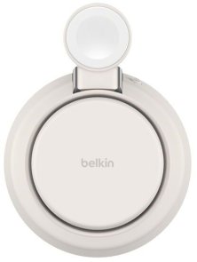 Бездротова зарядна станція Belkin UltraCharge Pro 3-in-1 Magnetic Charging Dock 25W Sand (WIZ040KQSD)