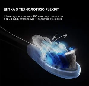 Фото: Електрична зубна щітка Oclean X Ultra 20 Electric Toothbrush Black (6970810557121) № 6 | KTC